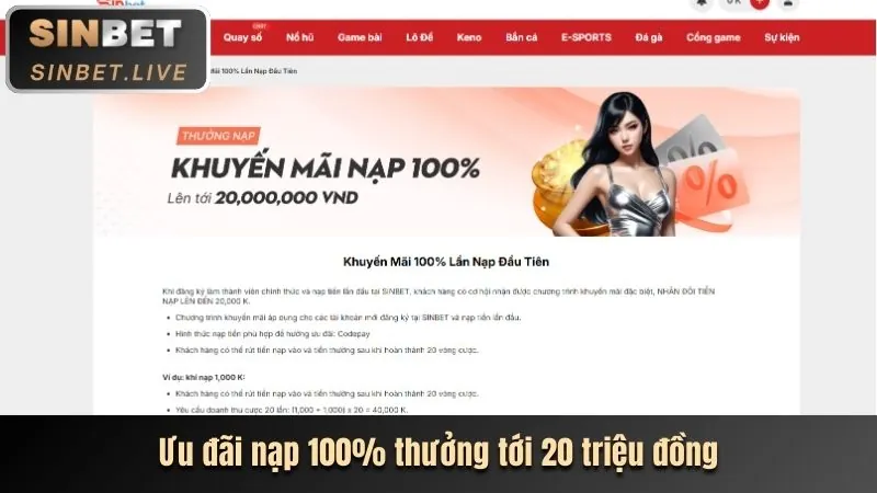 Thưởng Nạp Lại bet365
